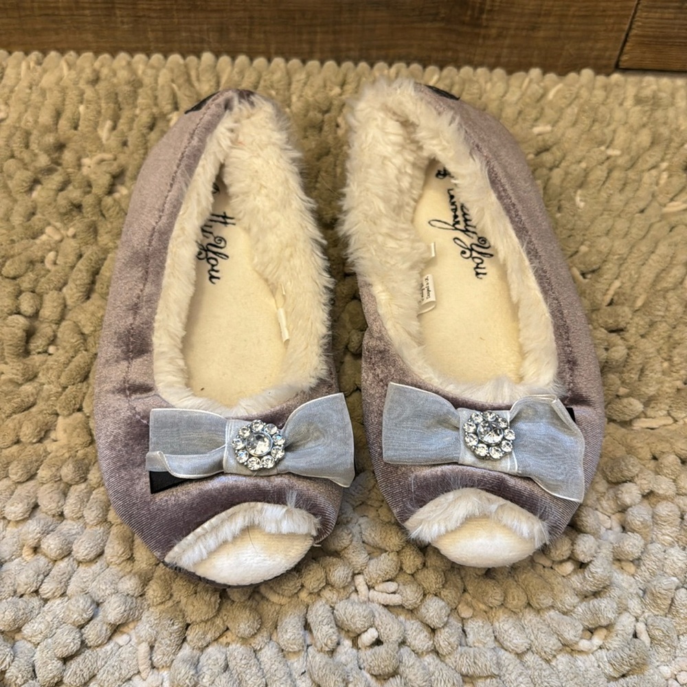 Pretty You London slippers lavender 
Brand new- never worn with packaging